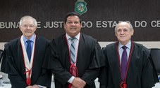 Desembargadores Raimundo Nonato, Gladyson Pontes e Emannuel Leite Albuquerque